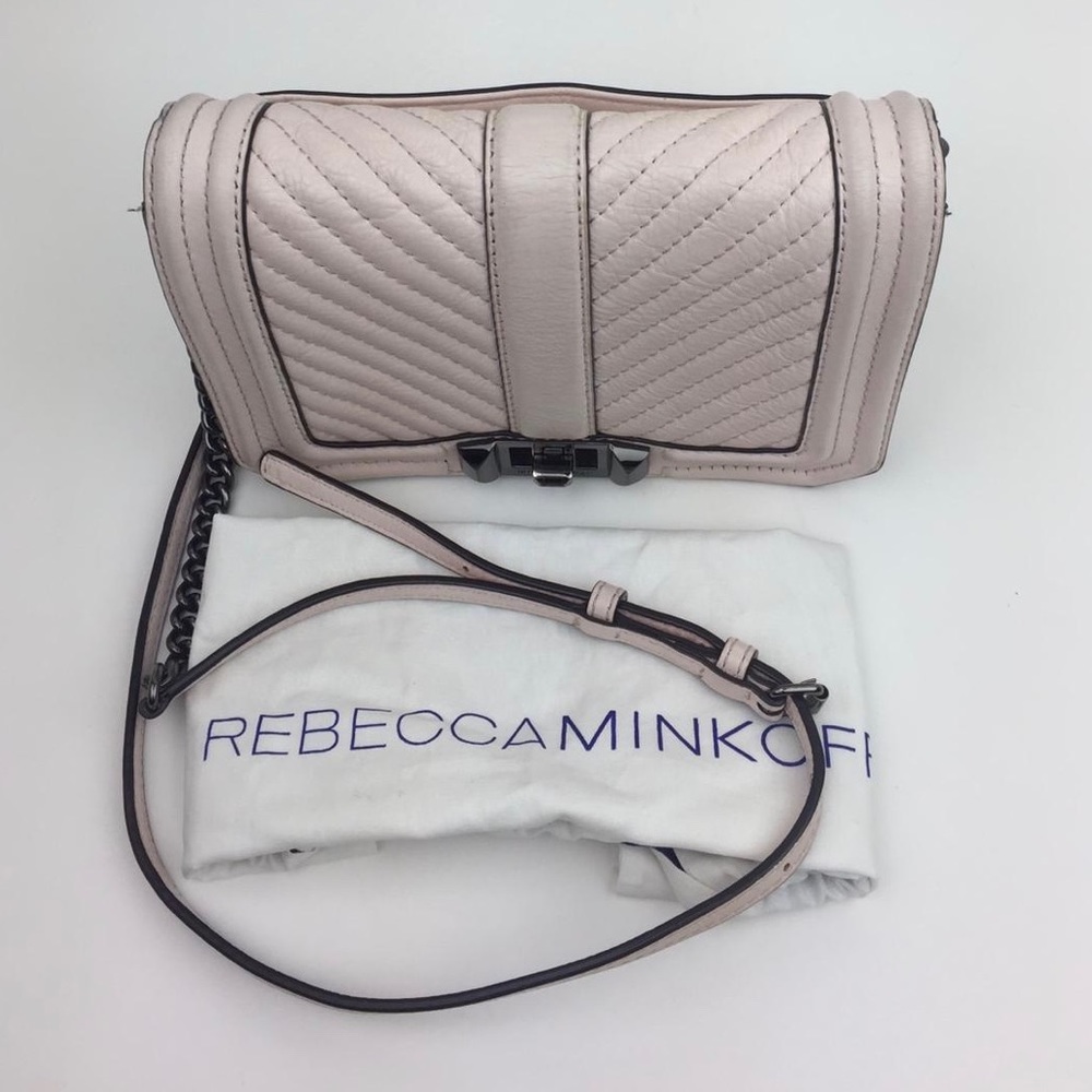 Rebecca Minkoff Chevron Quilted Small Love… - Picture 2 of 8